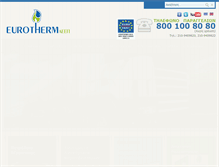 Tablet Screenshot of eurotherm.com.gr